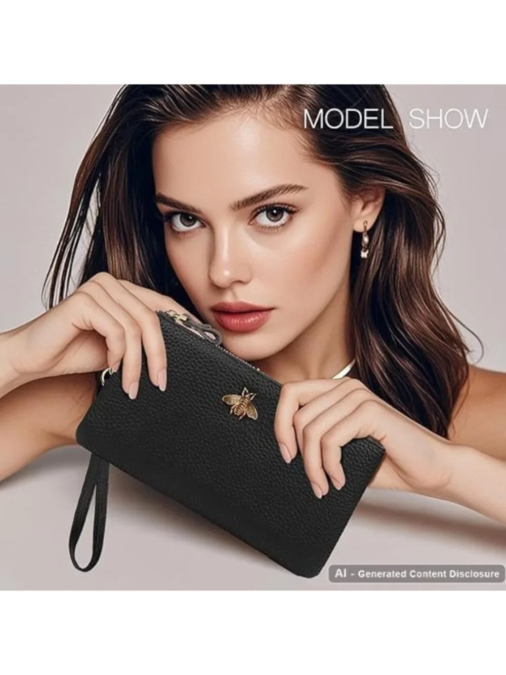 Stylish Women's Wristlet Wallet & Clutch Purse - Phone Holder & Card Organizer